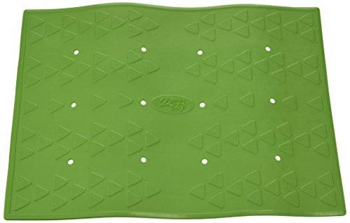 安寿 吸着すべり止めマット Cサイズ 2枚入/535-129 グリーン