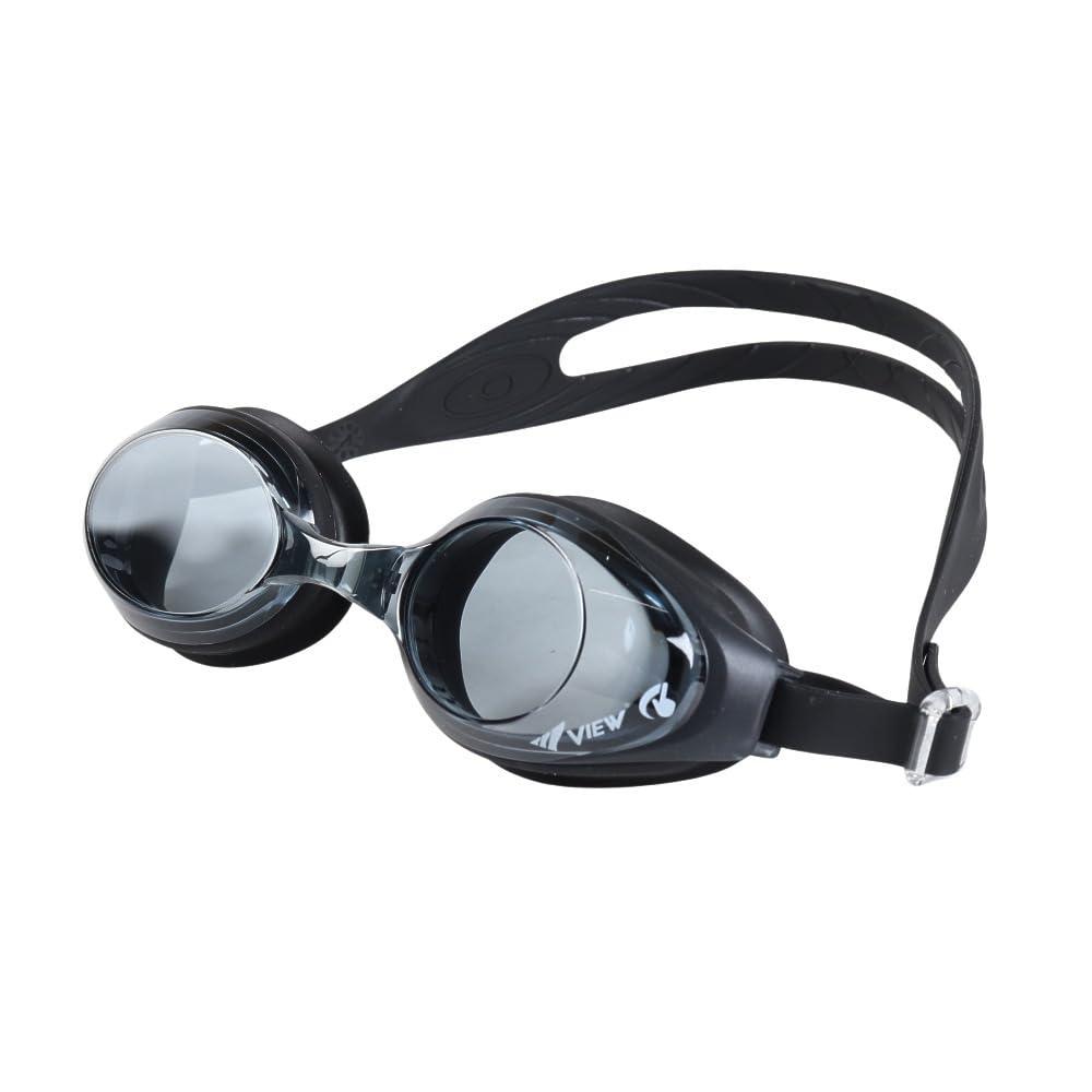 ビュー(VIEW) 水泳 ゴーグル シリコーンゴーグル スワイプ V630ESA BK (ブラック/FF/Men's、Lady's)
