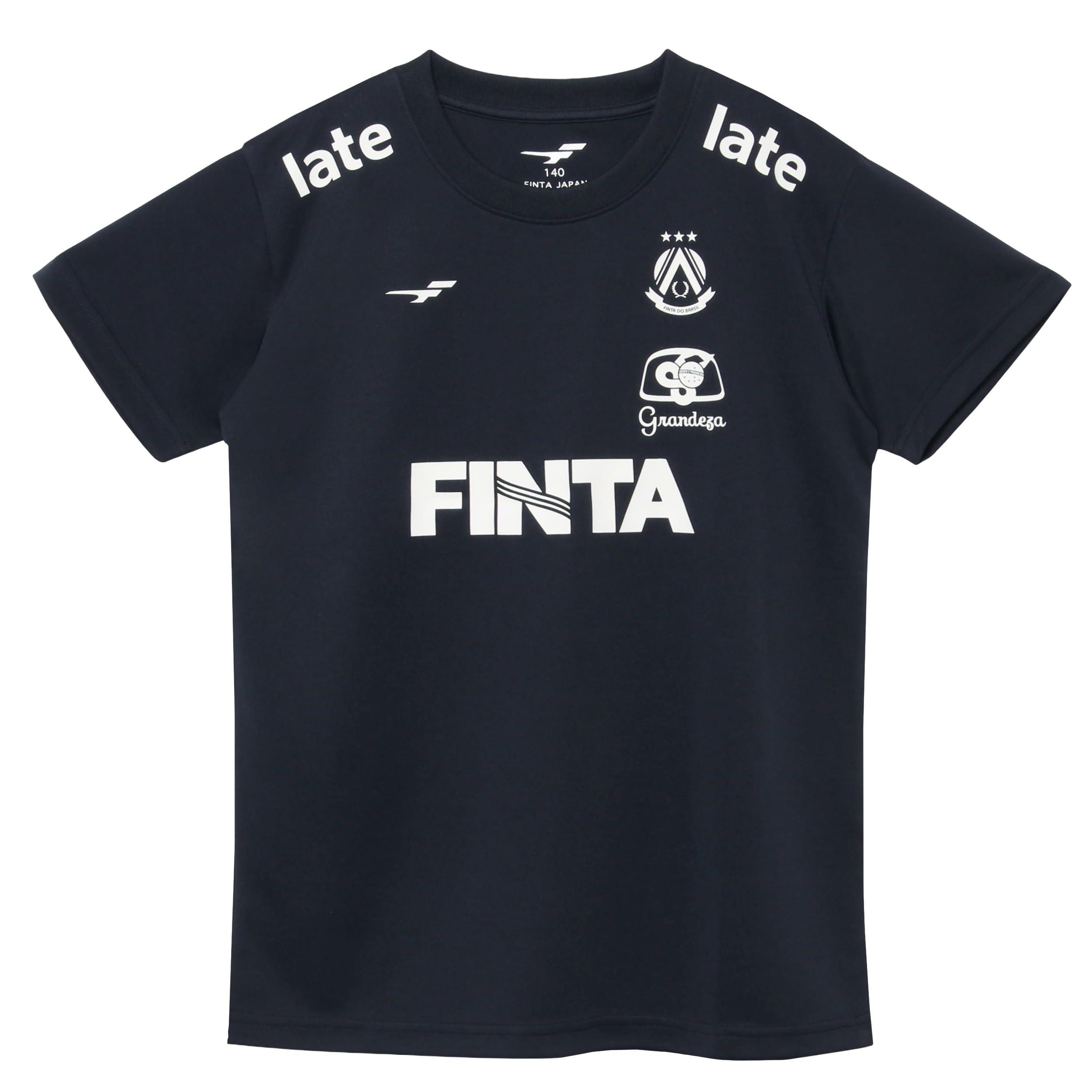 [フィンタ] FINTA サッカー ジュニア 半袖 プラクティスシャツ FT4464 (1100)ネイビー 160