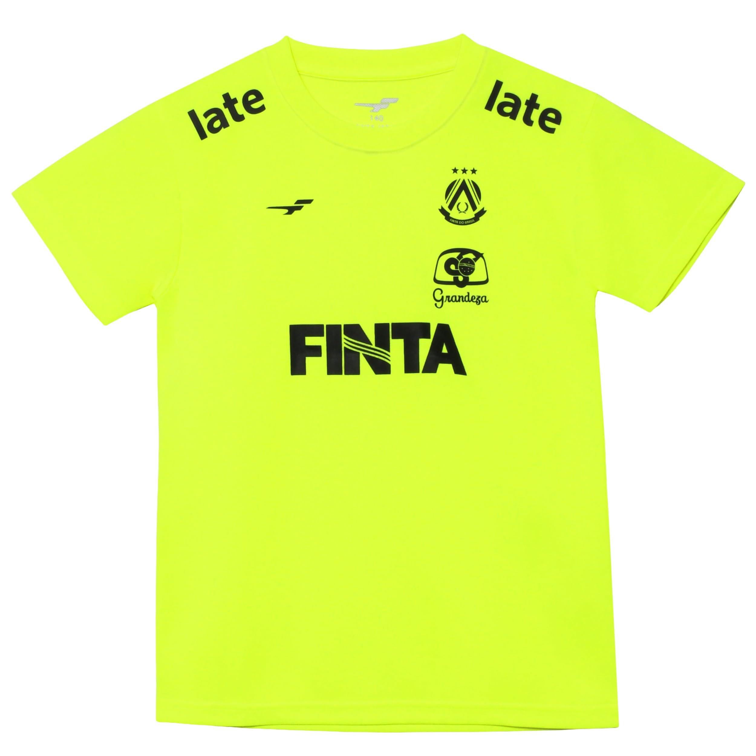 [フィンタ] FINTA サッカー ジュニア 半袖 プラクティスシャツ FT4464 (4200)フラッシュイエロー 130