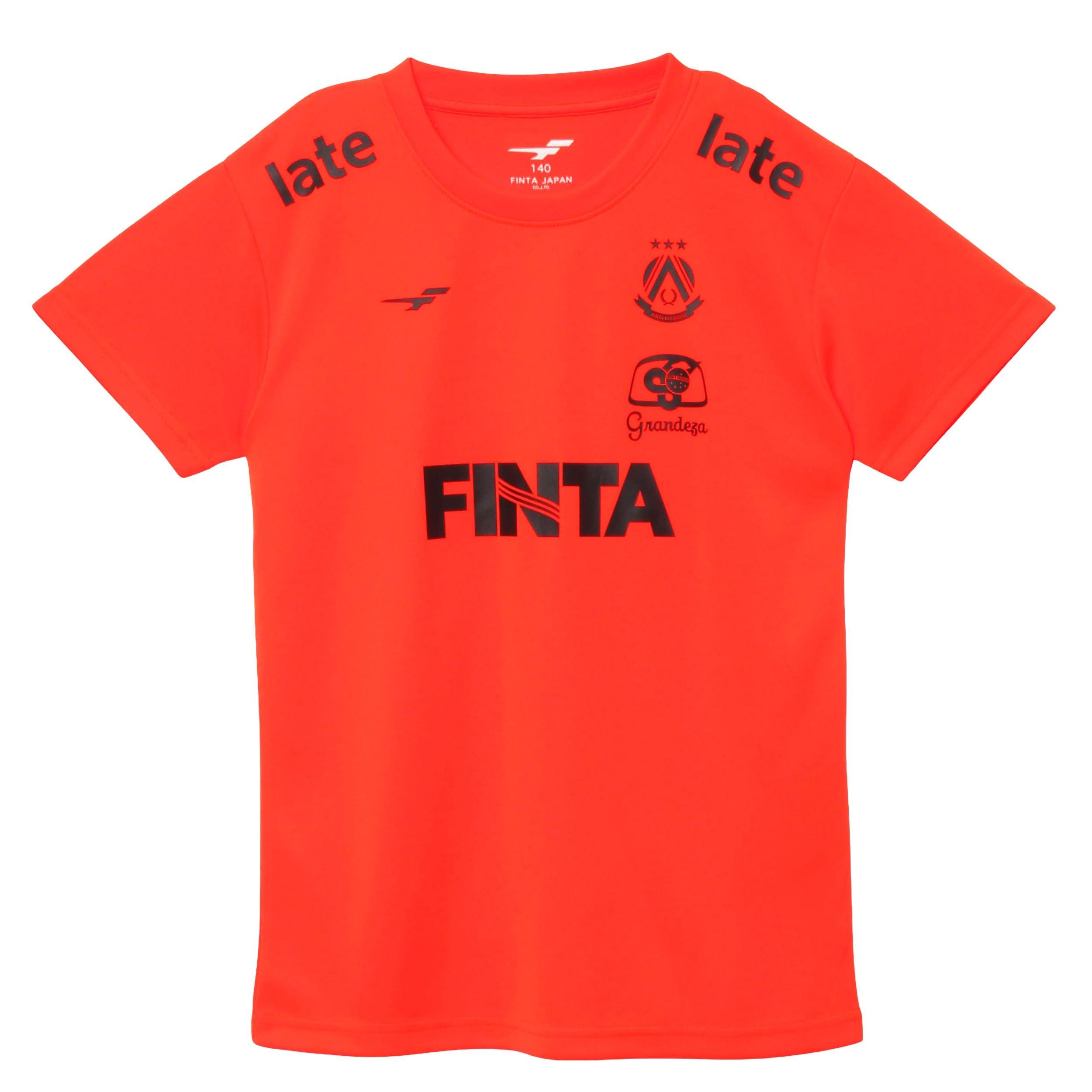 [フィンタ] FINTA サッカー ジュニア 半袖 プラクティスシャツ FT4464 (6200)フラッシュオレンジ 130