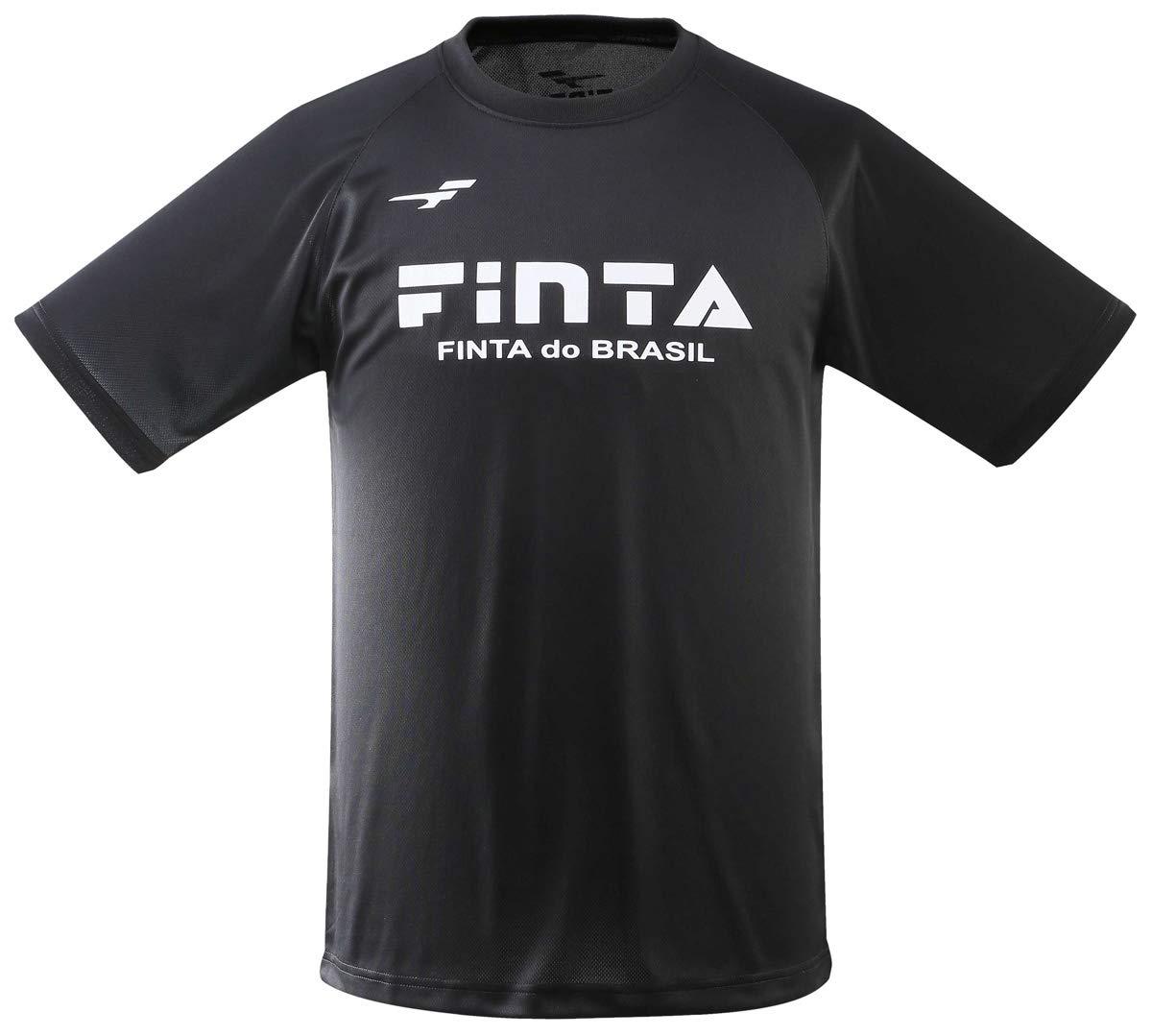 [フィンタ] FINTA サッカー フットサル ベーシック ロゴTシャツ FT5156 ((0500) ブラック, M)