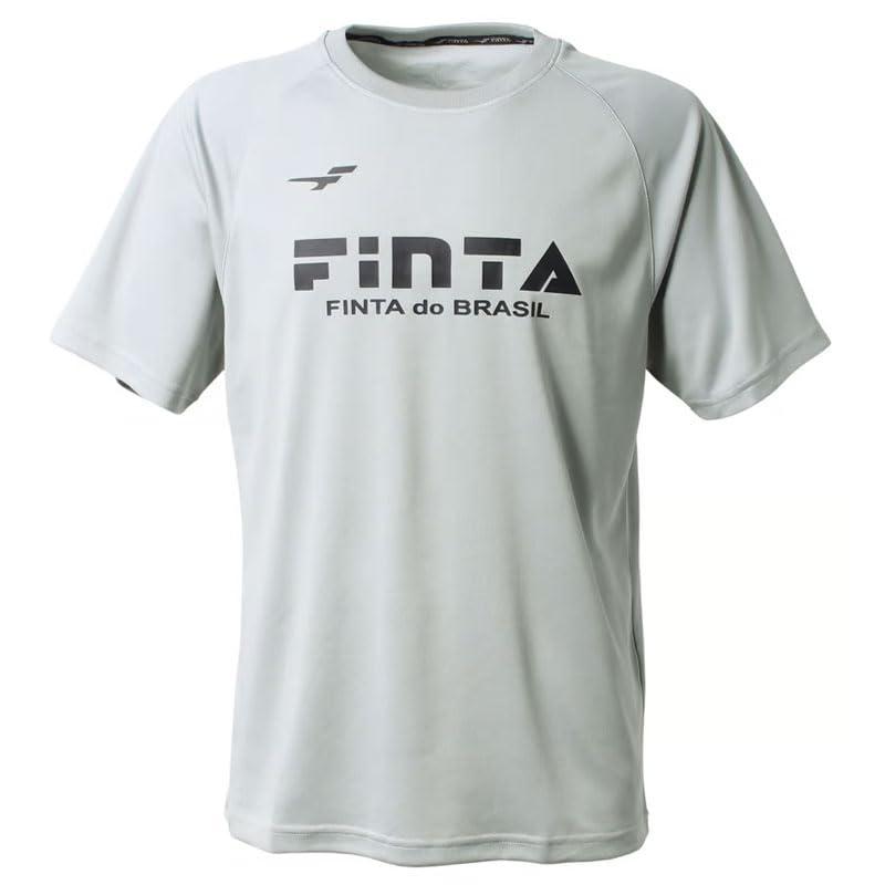 [フィンタ] finta JRベーシックロゴTシャツ フットサルハンソデTシャツ (ft5996-0200) グレー 140