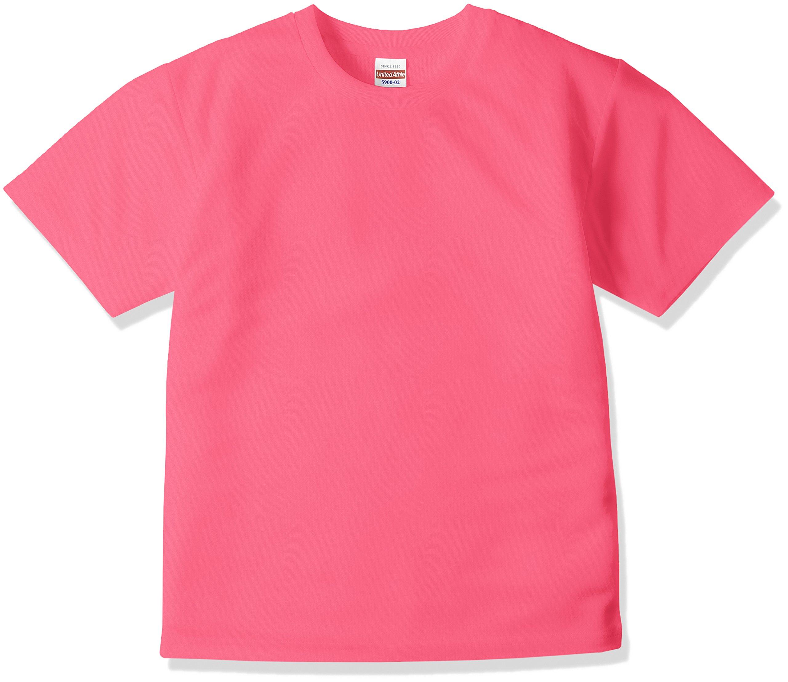 [ユナイテッドアスレ] 4.1オンス ドライ アスレチック Tシャツ 590002 [キッズ] 114 蛍光ピンク 130