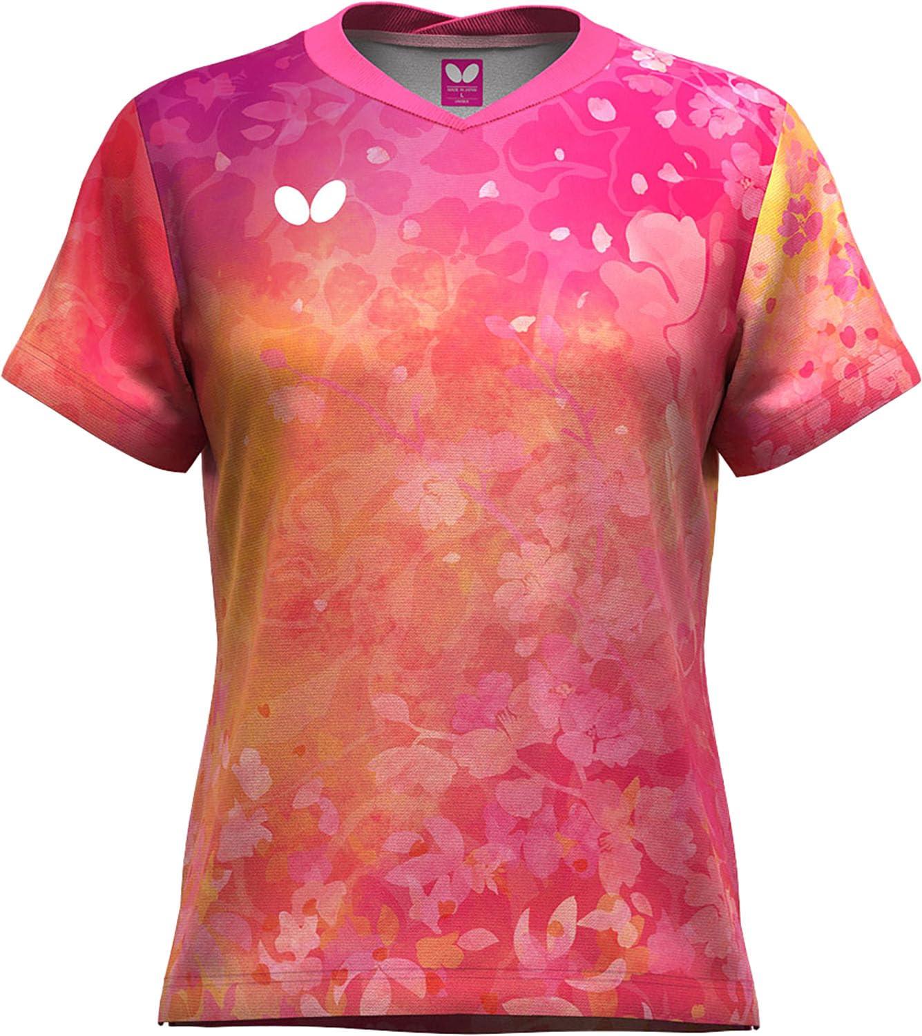 [バタフライ] ゲームウェア(卓球) ルイネス・シャツ 016:ロゼ L