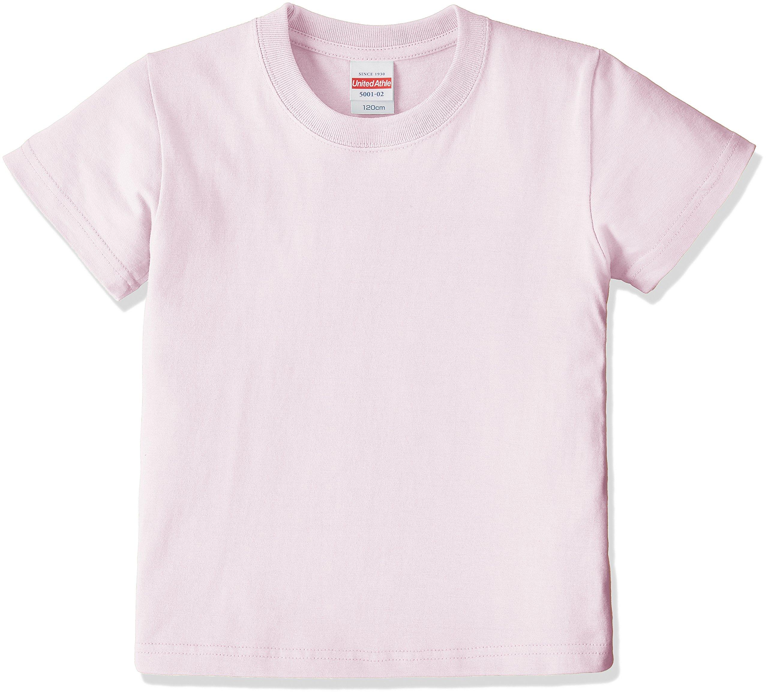 [ユナイテッドアスレ] 5.6オンス ハイクオリティー Tシャツ 500102 [キッズ] 495 ライトピンク 150