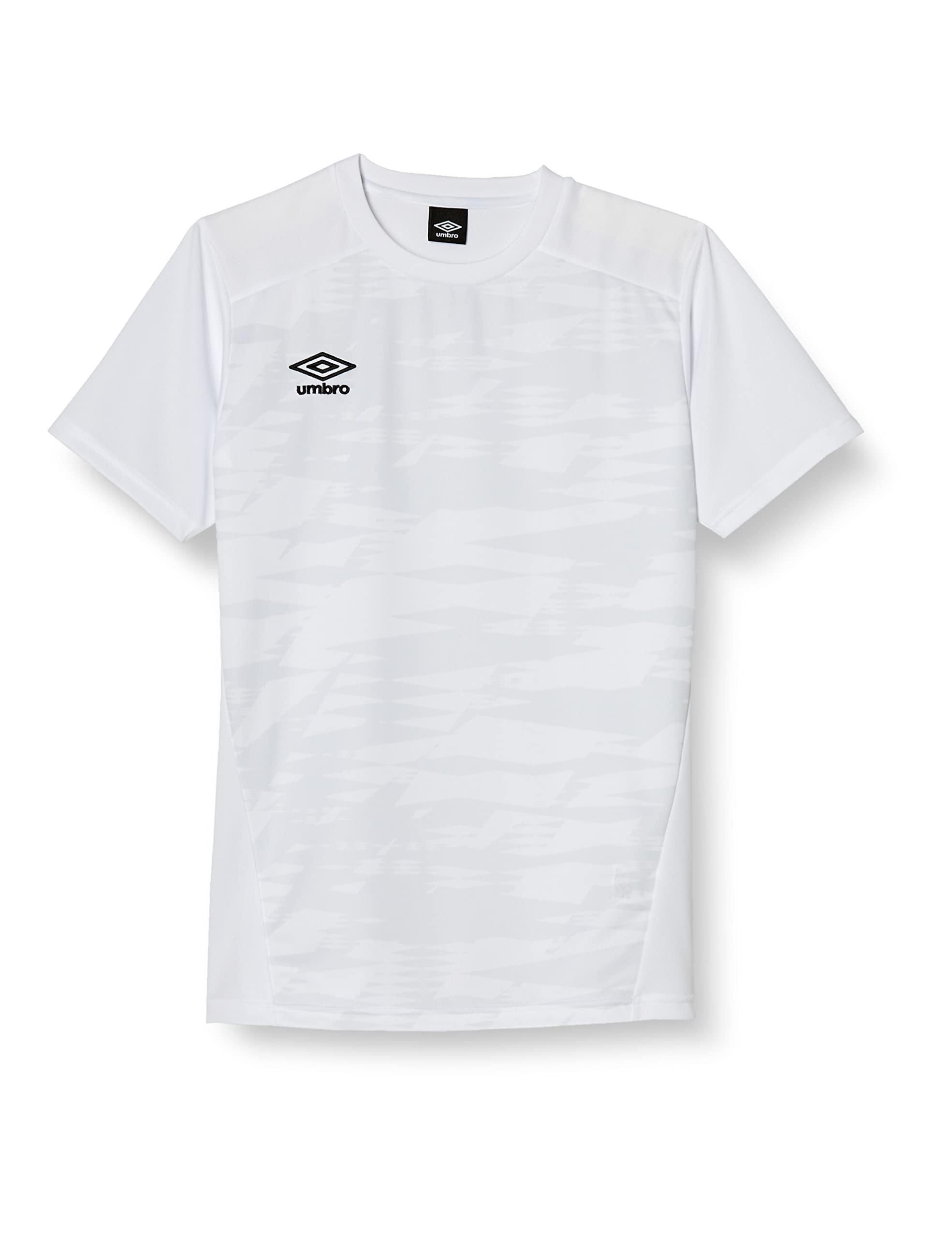 [アンブロ] Tシャツ サッカー フットサル 半袖 ゲームシャツ 吸汗速乾 ストレッチ ドライ 部活 練習 トレーニング 定番 メンズ 男女兼用 WHT(UAS6310) XA