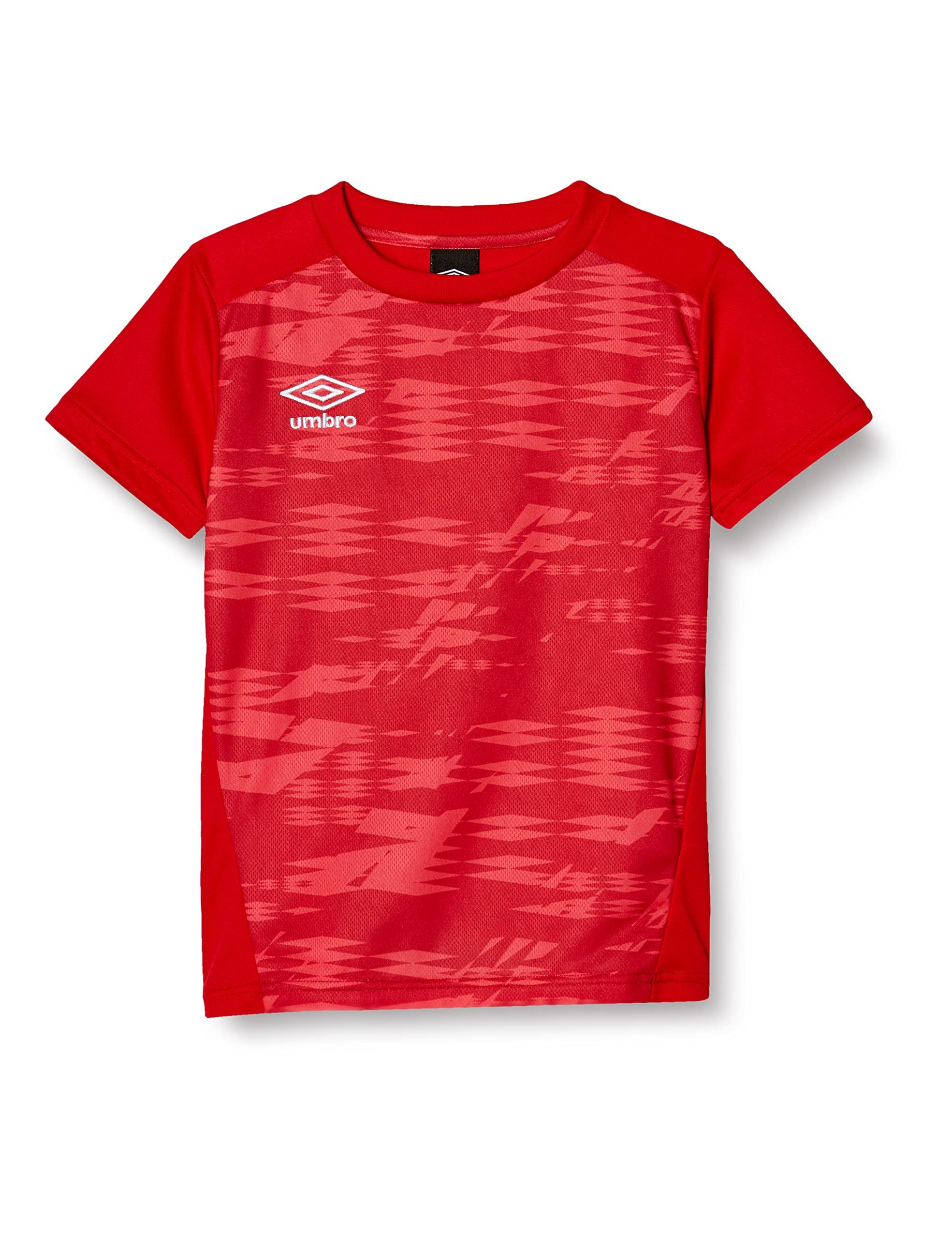 [アンブロ] Tシャツ サッカー 半袖 定番 吸汗速乾 ドライ ストレッチ 部活 練習 スクール キッズ ジュニア MRED 130