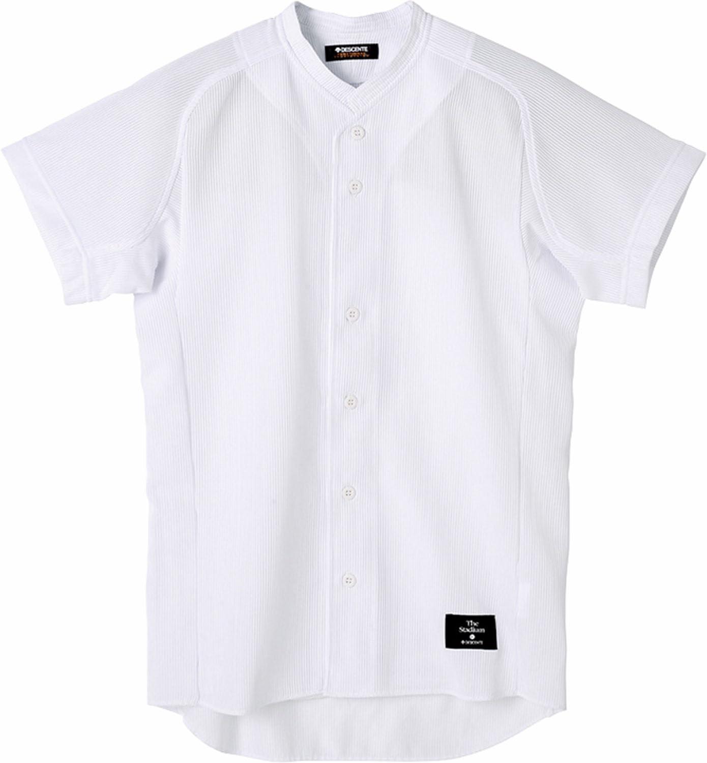 [デサント] フルオープンシャツ(立衿) STD51TB Sホワイト(SWHT) XA
