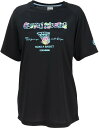 5S_ガールズプリントTシャツ カラー:1924(ブラック/ターコイズ) サイズ:S
