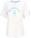 5S_ガールズプリントTシャツ カラー:1100(ホワイト) サイズ:L