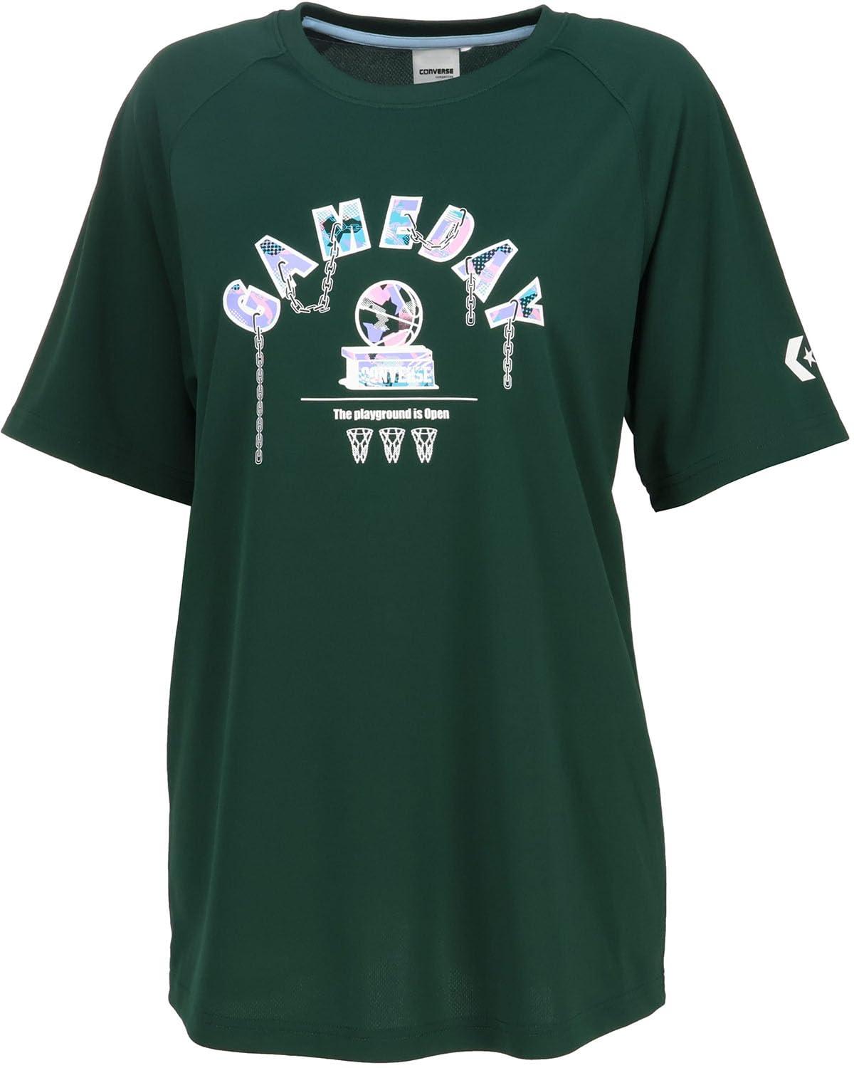 5S_ガールズプリントTシャツ カラー:4700(D.グリーン) サイズ:O