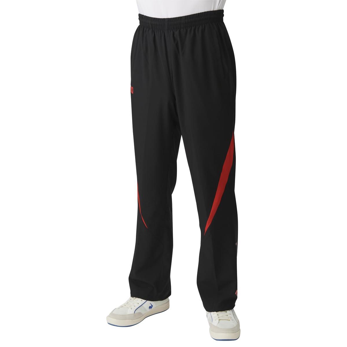 [アリーナ] ロングパンツ ASS4LPU008 ブラック×レッド(BKRD) O