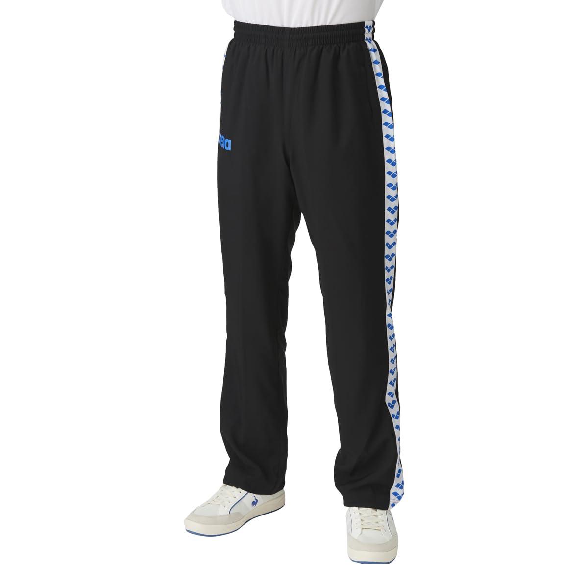 [アリーナ] ロングパンツ ASS4LPU004 ブラック×ブルー(BKBU) L