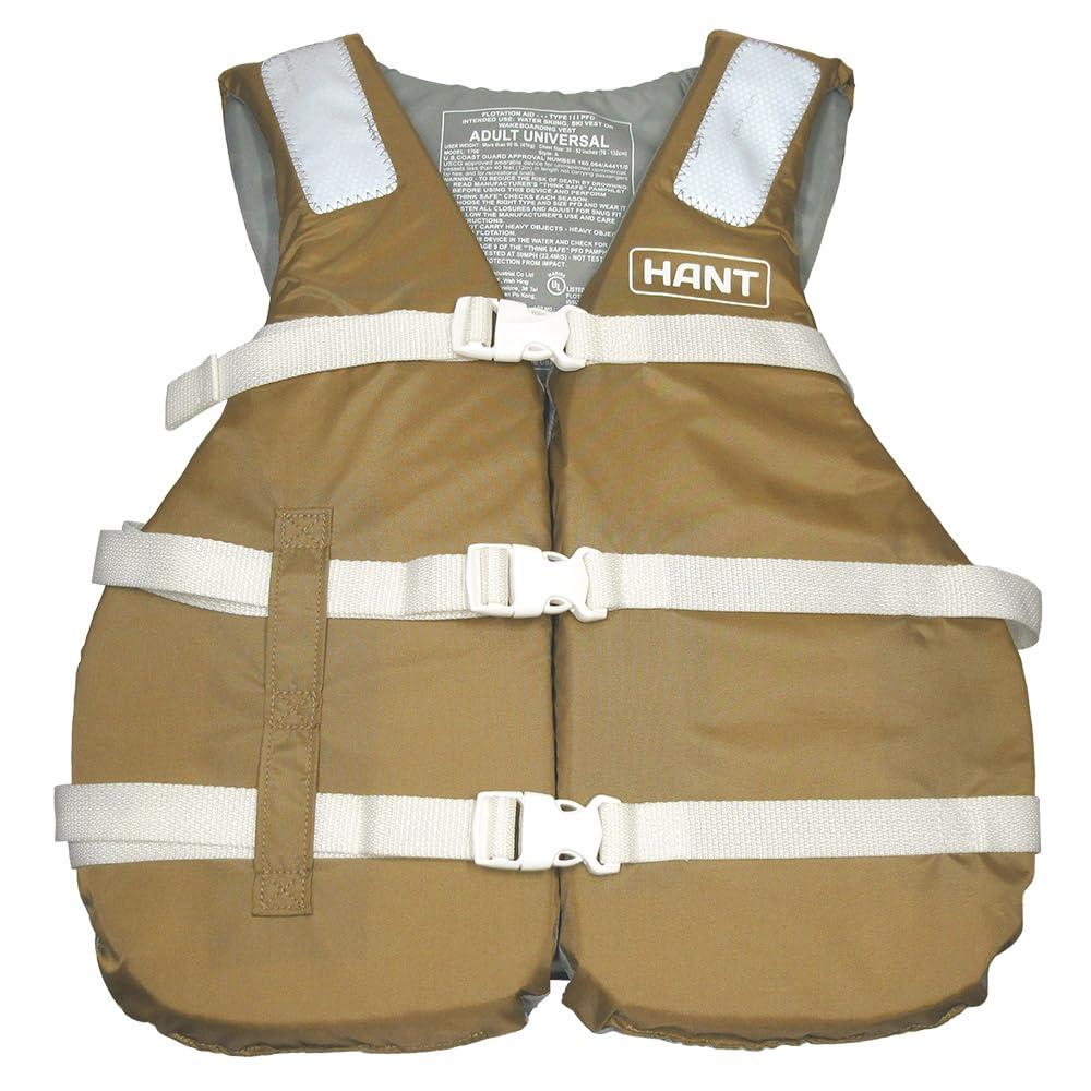 HANT アウトドア ライフベスト 男女兼用 胸囲102-152cm対応 キャメル(SUPER LARGE) HLV-44546
