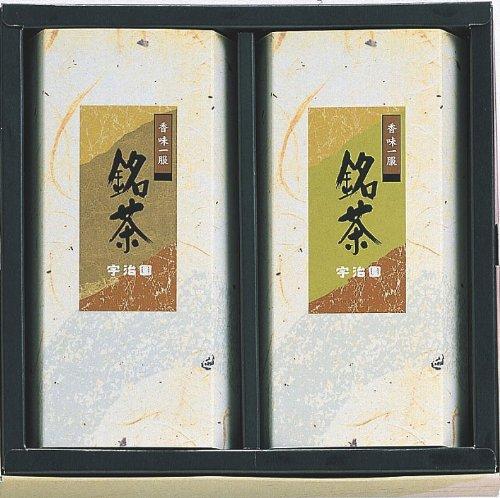 宇治園 銘茶セット 【煎茶朝緑・抹茶入玄米茶/各80g】 FUJI-030155490