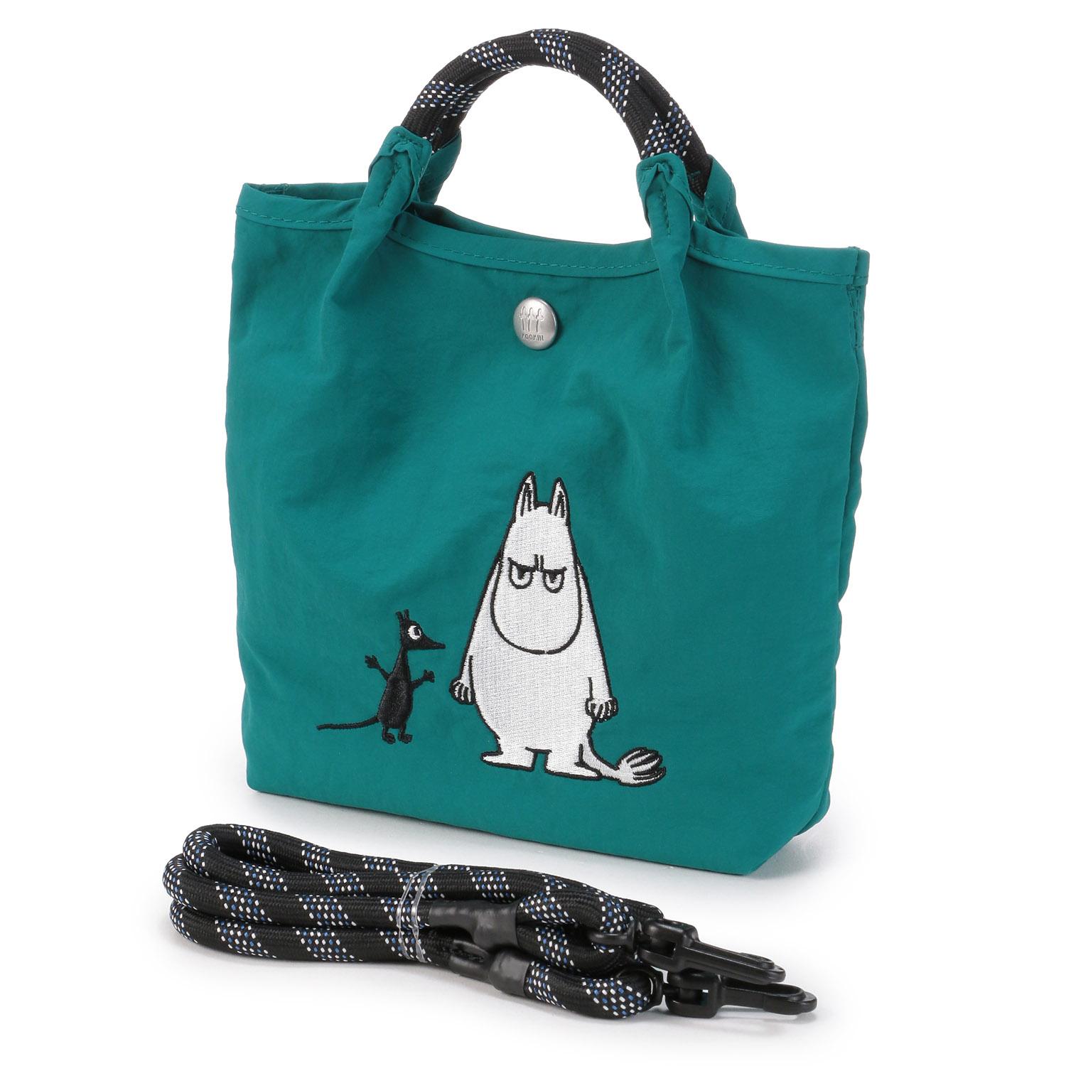 [ムーミン] ポシェット ミニショルダーバッグ レディース rmpk-03 グリーン(アングリームーミン)