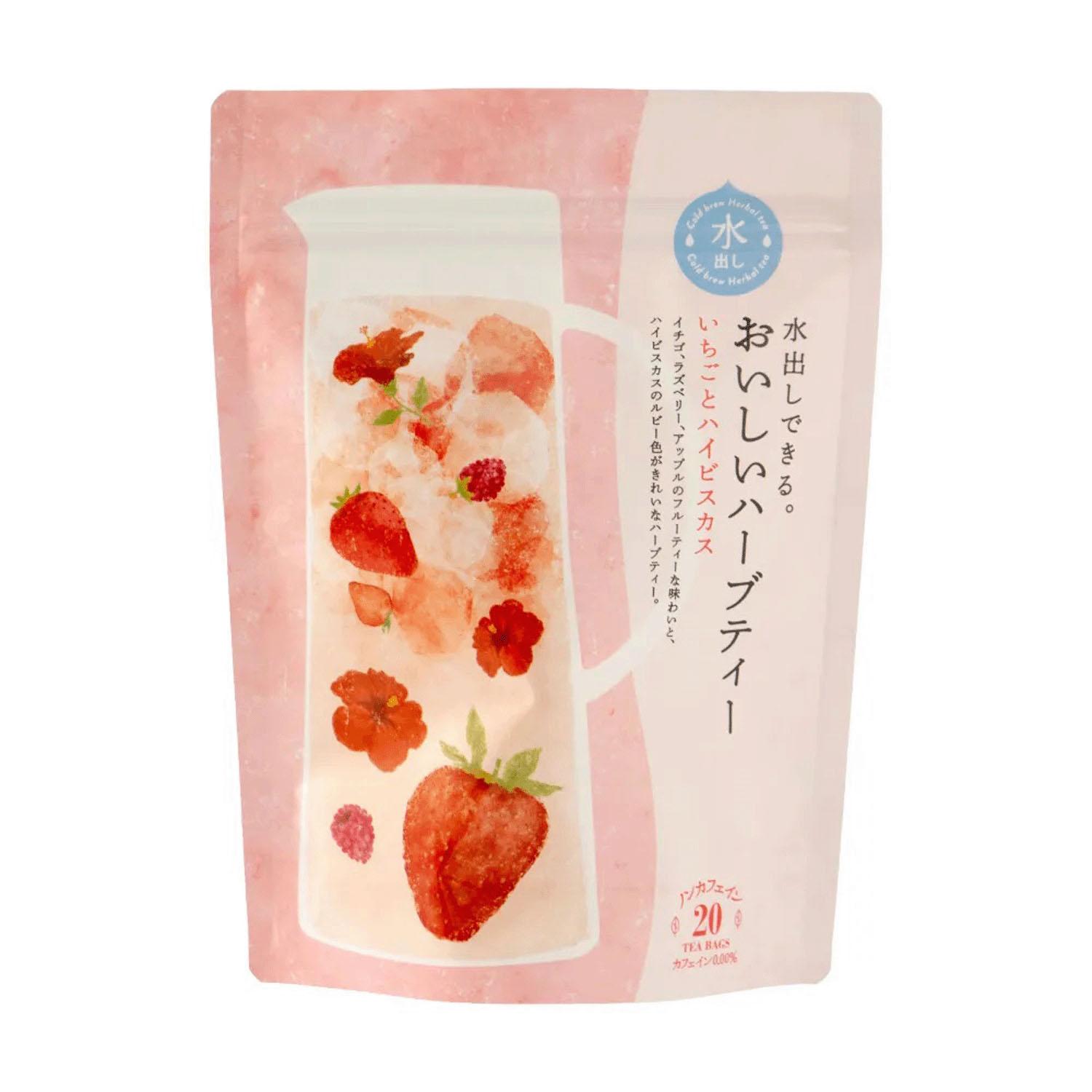 生活の木 水出しできる。おいしいハーブティー ティーバッグ いちごとハイビスカス 20個入のサムネイル