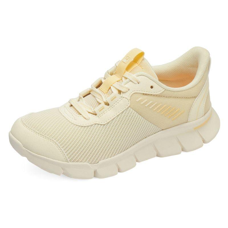 [ラクウォーク] ウォーキング ウォーキングシューズ 足指グーパー運動 4E相当 ライザップコラボシューズ レディース RL-9217 イエロー 24.5 cm 4E