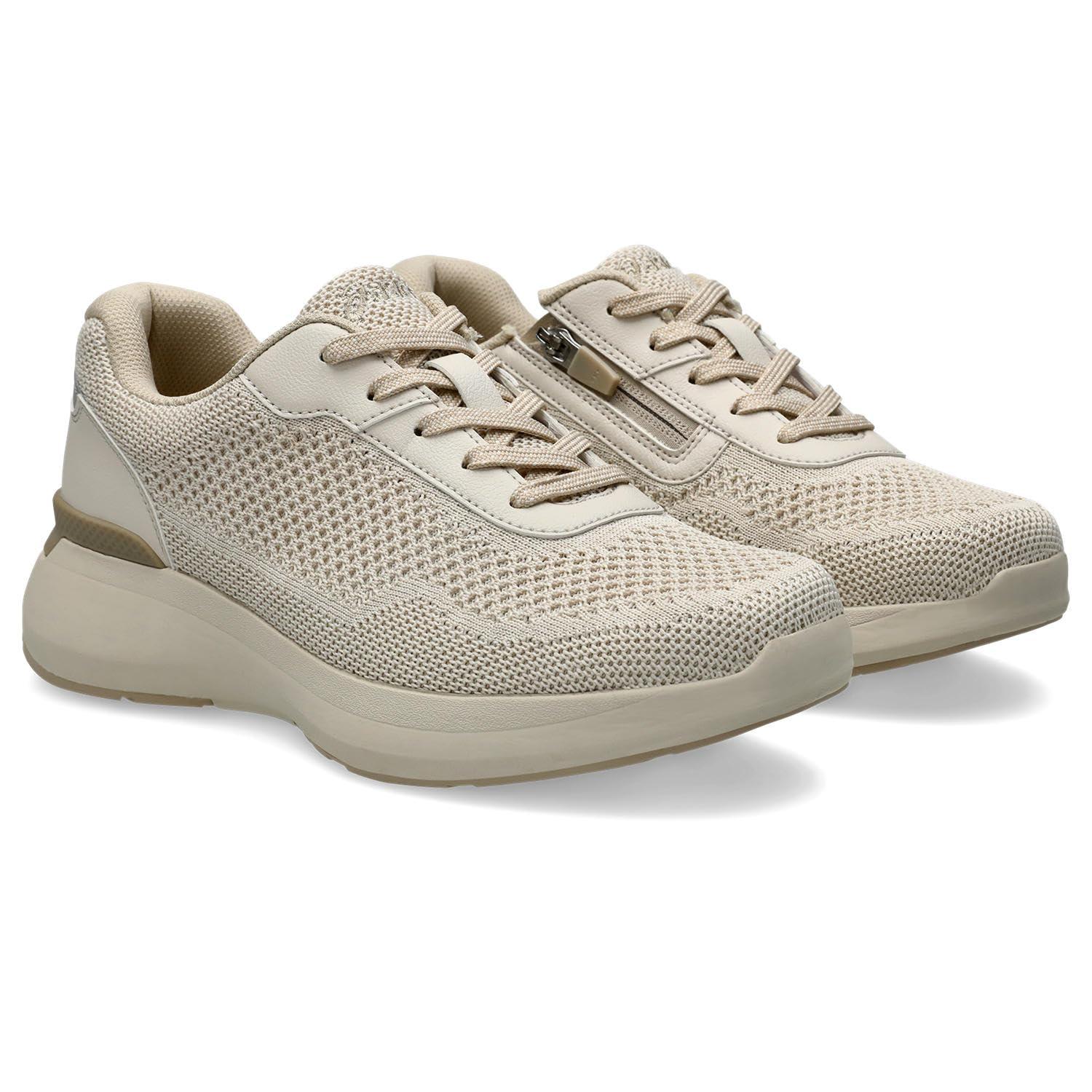 [ウェルネスウォーカー] ウォーキングシューズ アシックスウォーキング ひざの負担を軽減するMCCS搭載 ニーズアップ 1242A022 レディース ベージュ250 23.5 cm