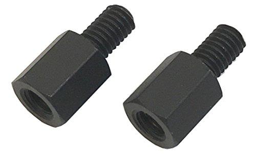 トップライン TOP LINE 六角延長カラー ステンレス マットブラック 6mm 2個入り TP-5006