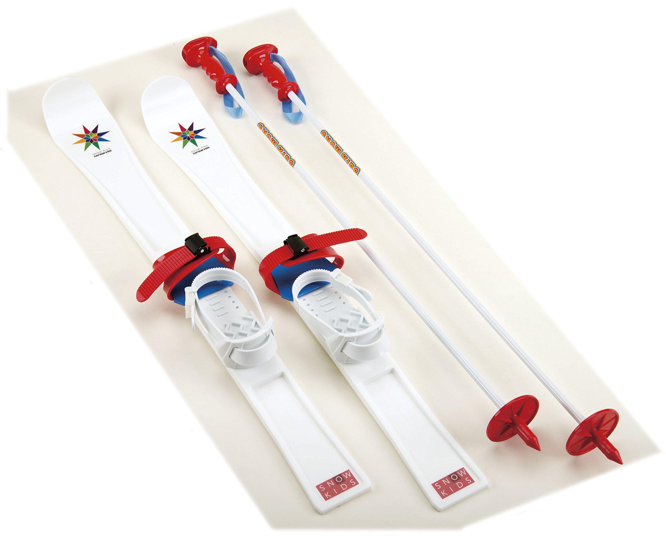 キャプテンスタッグ ジュニアプラスキー 80cm レッド UX-591