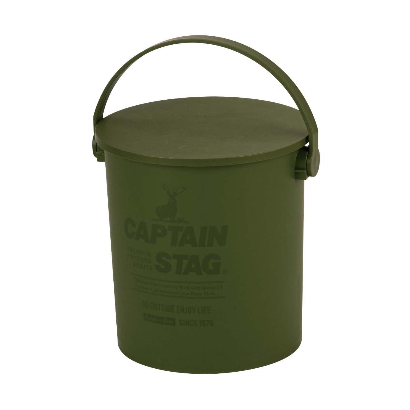 キャプテンスタッグ(CAPTAIN STAG) アウトドア CS 座れるバケツ 15L オリーブ 日