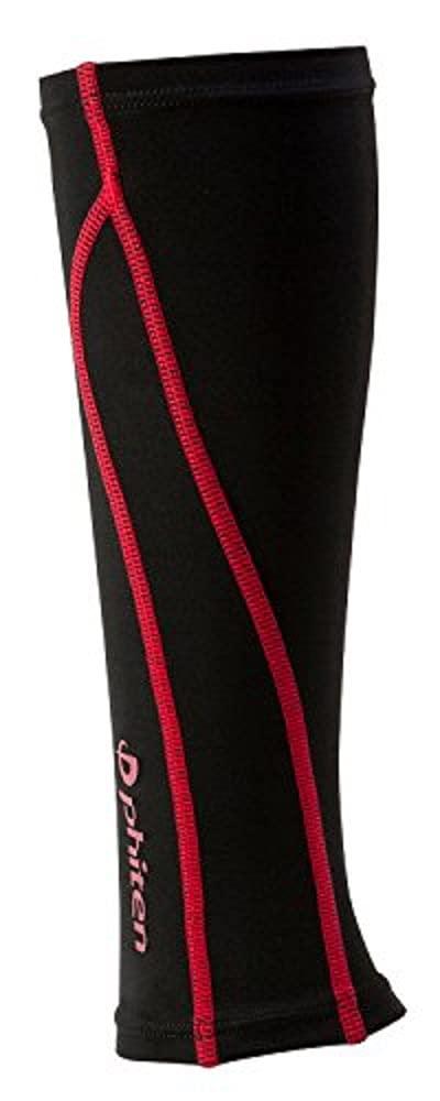 ファイテン(phiten) スポーツスリーブ X30 足用 2枚入 ブラック×レッド Mサイズ