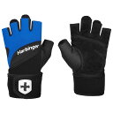 【日本正規品】 ハービンジャー(Harbinger) トレーニンググローブ 筋トレ ヘビーリフティング用 トレーニングリストラップグローブ2.0 ブルー M(手...