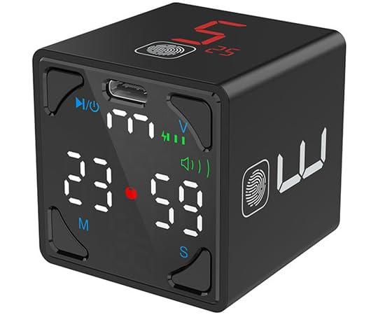 llano TickTime Cube 楽しく時間管理ができるポモドーロタイマー ブラック TK1-Bl1