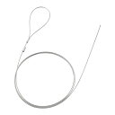 サンワサプライ eセキュリティ (ワイヤー長1.0m/直径1.5mm) 片側かしめなし SLE-13W
