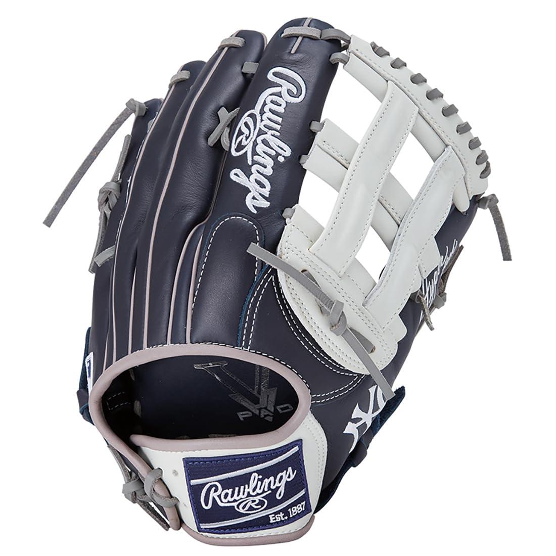Rawlings(ローリングス)野球用 グラブ グローブ 軟式 大人用 HYPER TECH MLB TEAM GR5HTMY719 ヤンキース [外野手用] サイズ 12.75 ※左投げ用(右手着用)