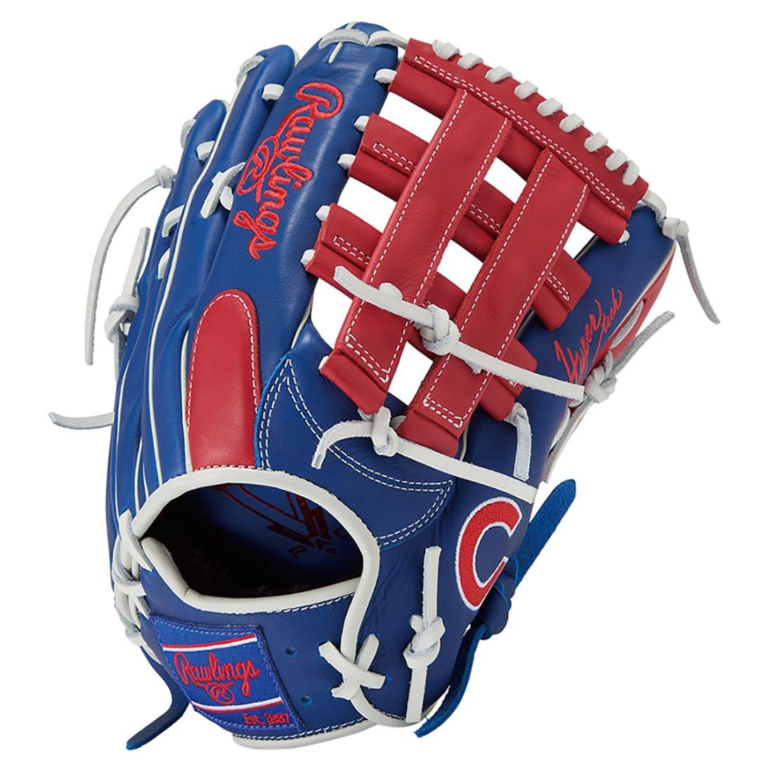 Rawlings(ローリングス)野球用 グラブ グローブ 軟式 大人用 HYPER TECH MLB TEAM GR5HTMB88MG カブス [外野手用] サイズ 12.5 ※左投げ用(右手着用)