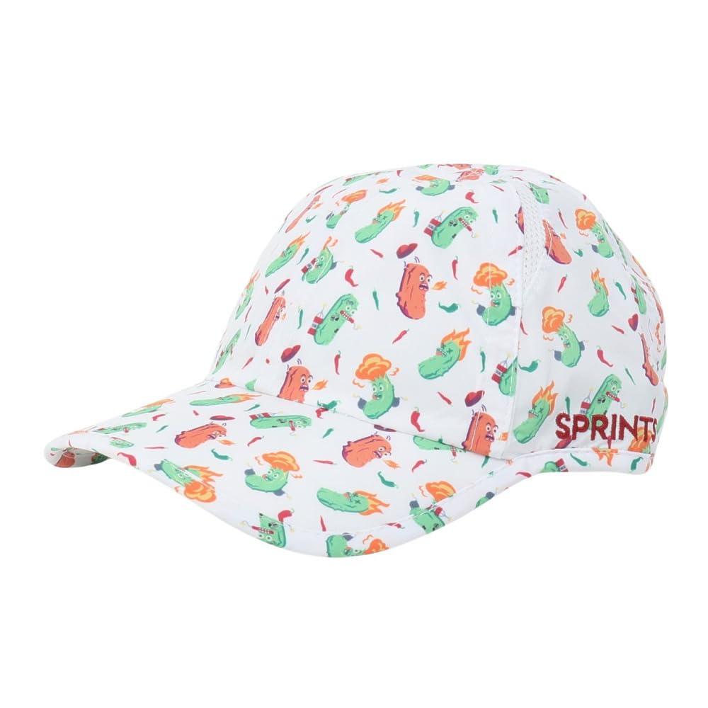 SPRINTS(SPRINTS) ランニングキャップ O.G. ハット Spicy Pickles (ホワイト×グリーン/FF/Men's、Lady's)