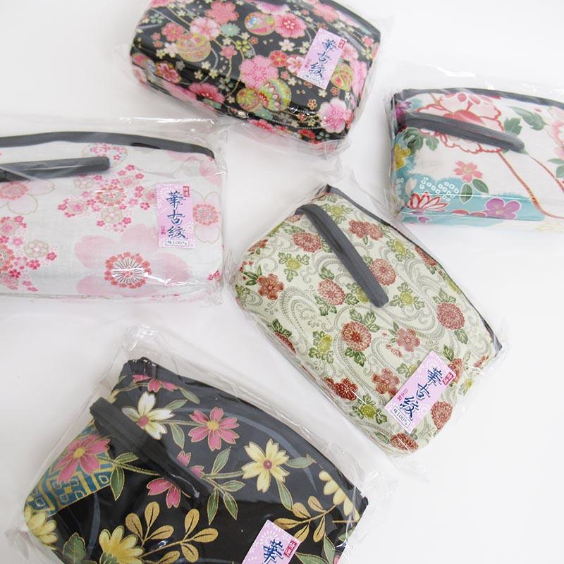 華小紋手付きポーチ(柄アソート)