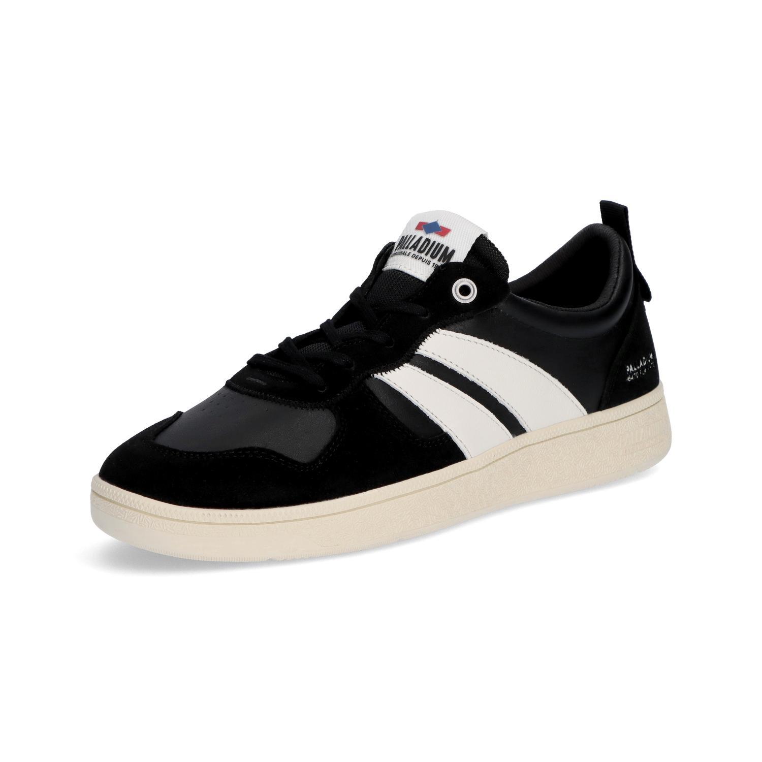 [パラディウム] ローカットスニーカー PALLACUP FLAME LTH BLACK/CREME WHITE(070) 26.5 cm