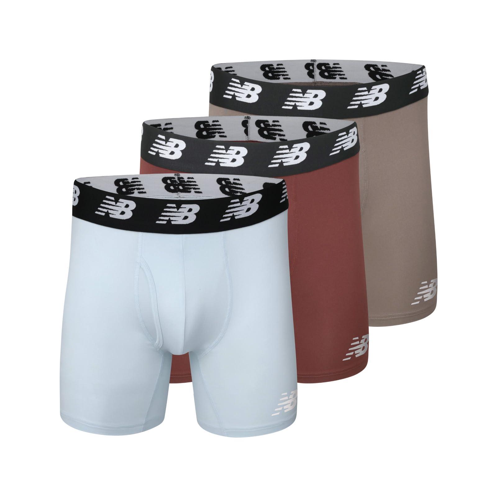 [ニューバランス] ボクサーブリーフ プレミアムボクサー 6インチ 前開き 3pack (LAU13001) 速乾 ドライ..