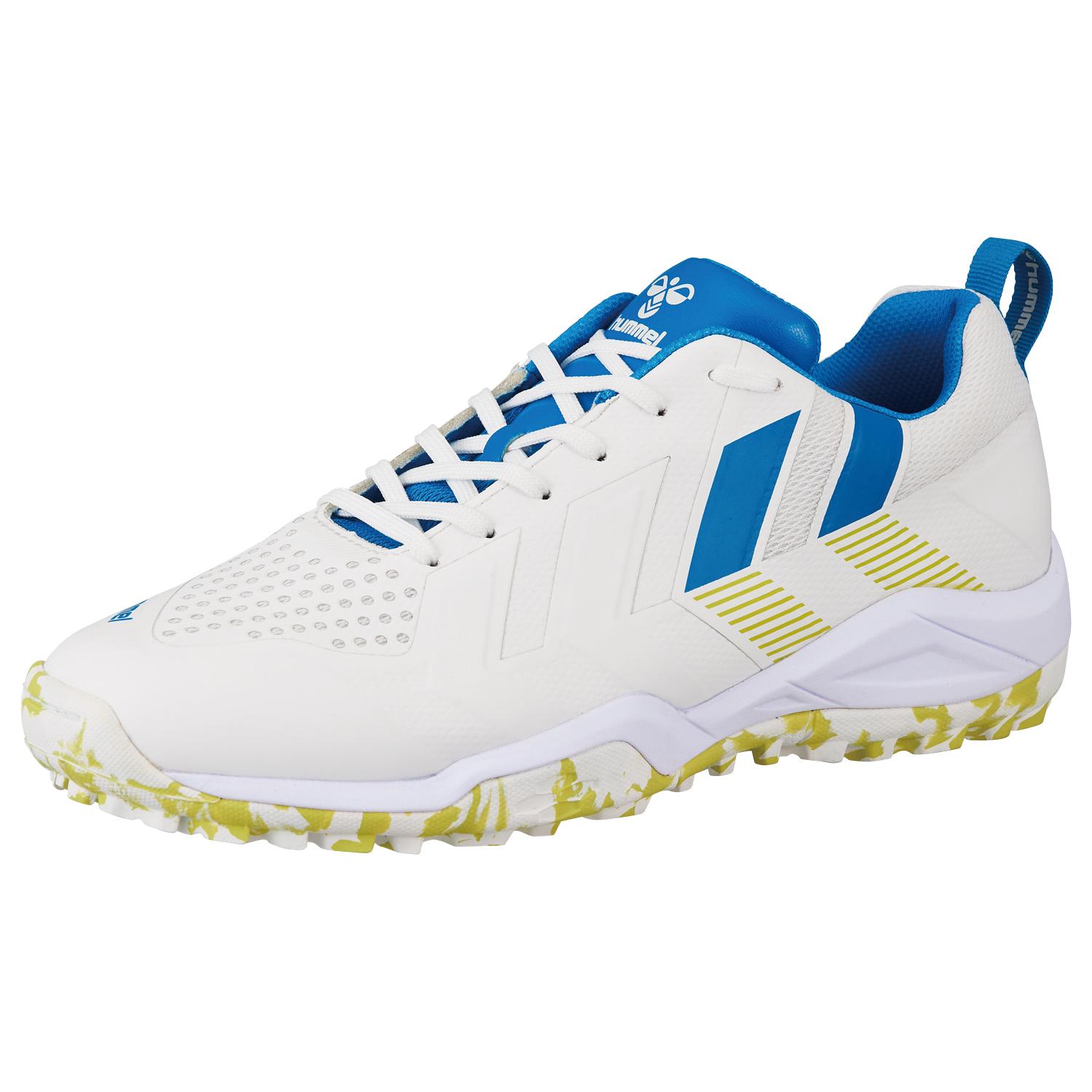 [ヒュンメル] ハンドボールシューズ グランドフライ5 ホワイト×ライムイエロー(1032) 28.5 cm