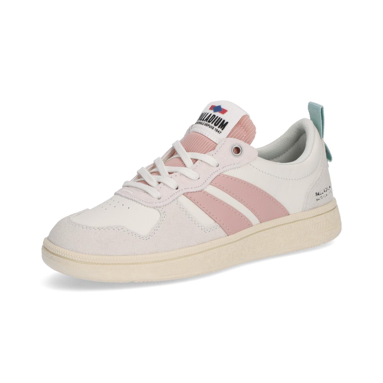 [パラディウム] ローカットスニーカー PALLACUP FLAME LTH CREAM/POWDER PINK(165) 27.0 cm