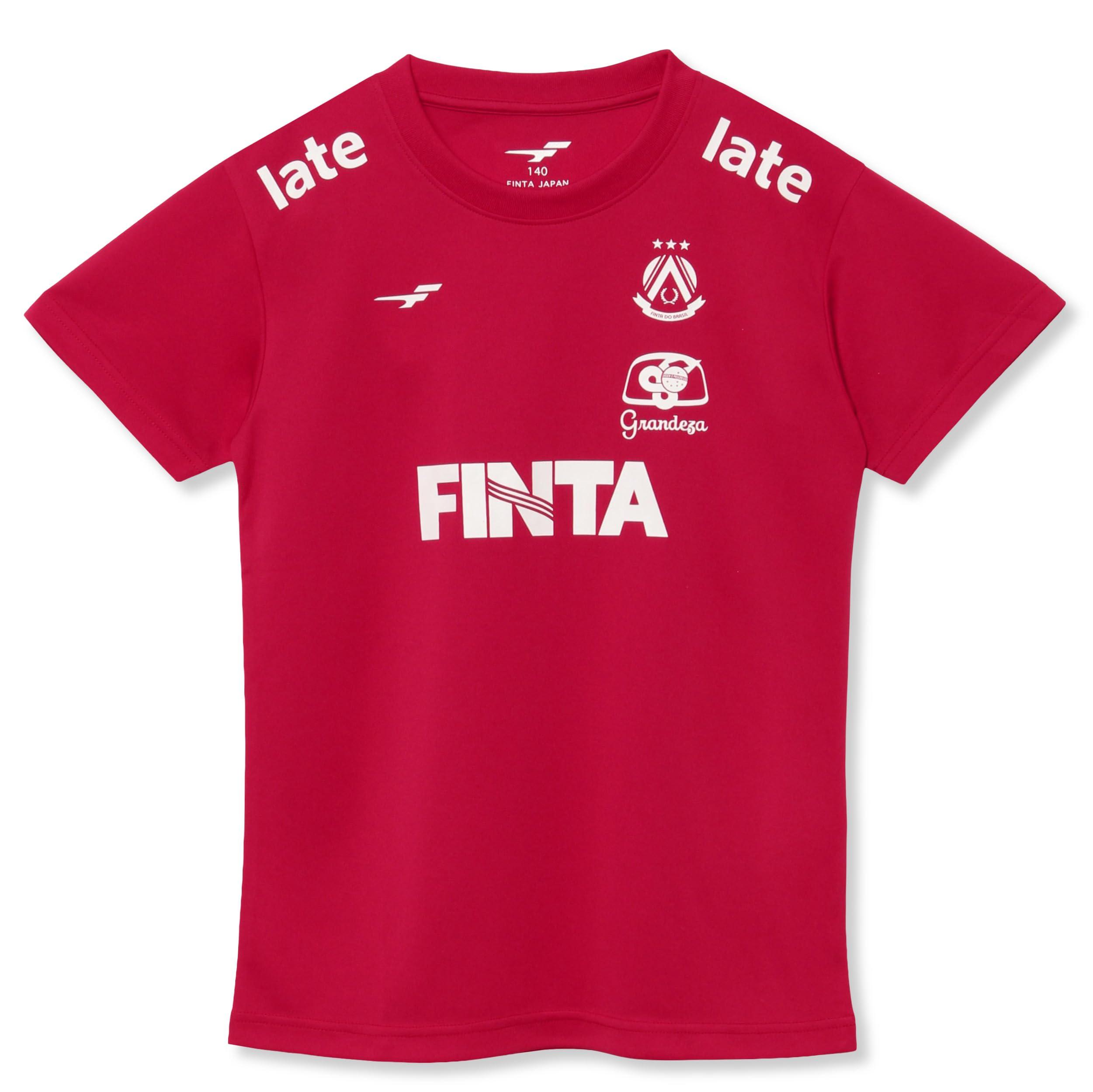 [フィンタ] FINTA サッカー ジュニア 半袖 プラクティスシャツ FT4464 (7100)レッド 130