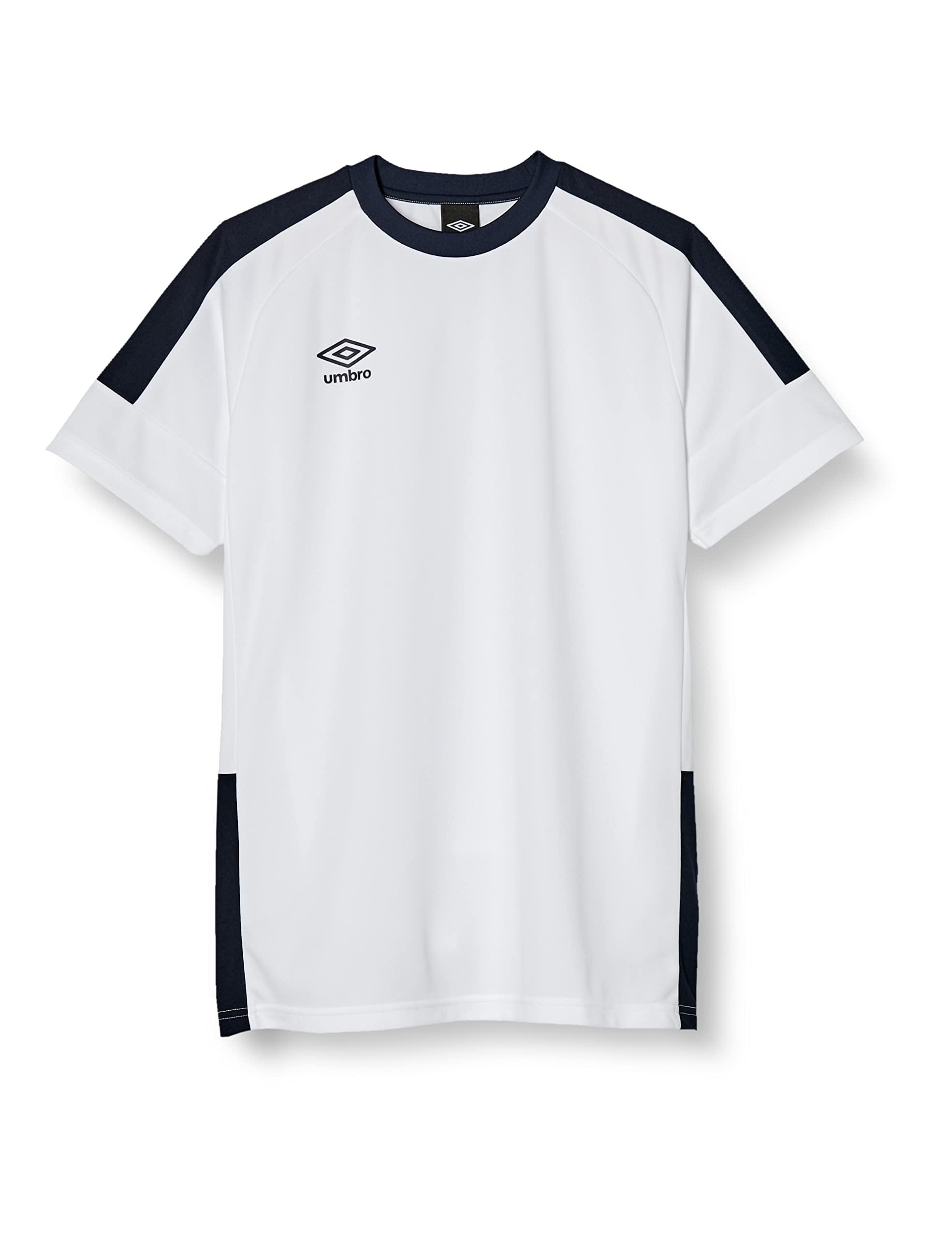 [アンブロ] Tシャツ サッカー フットサル 半袖 ゲームシャツ 吸汗速乾 ドライ UVカット 部活 練習 トレーニング 定番 メンズ 男女兼用 WHT(UAS6302) S