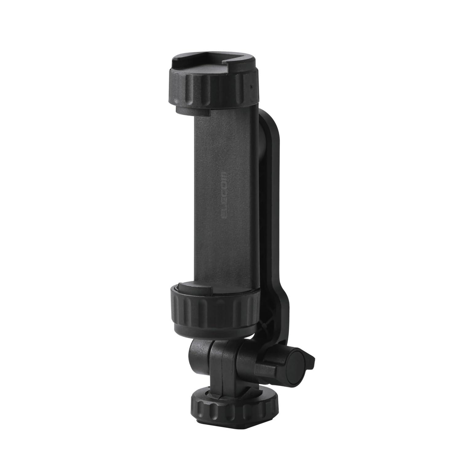 エレコム カメラ用マウント(ホルダータイプ) ポケットにも入る小型・軽量設計で持ち運びがしやすい ブラック P-STCBK