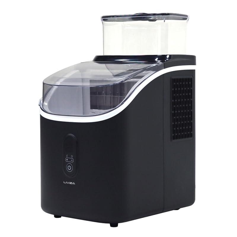 高速製氷機キューブアイス ブラック 黒 家庭用 製氷機 コンパクト LIVZA