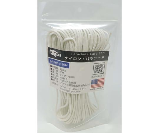 リッチボンド TIGER(タイガー) S-0101 パラコード ホワイト 30Mx4mm TIGER00377