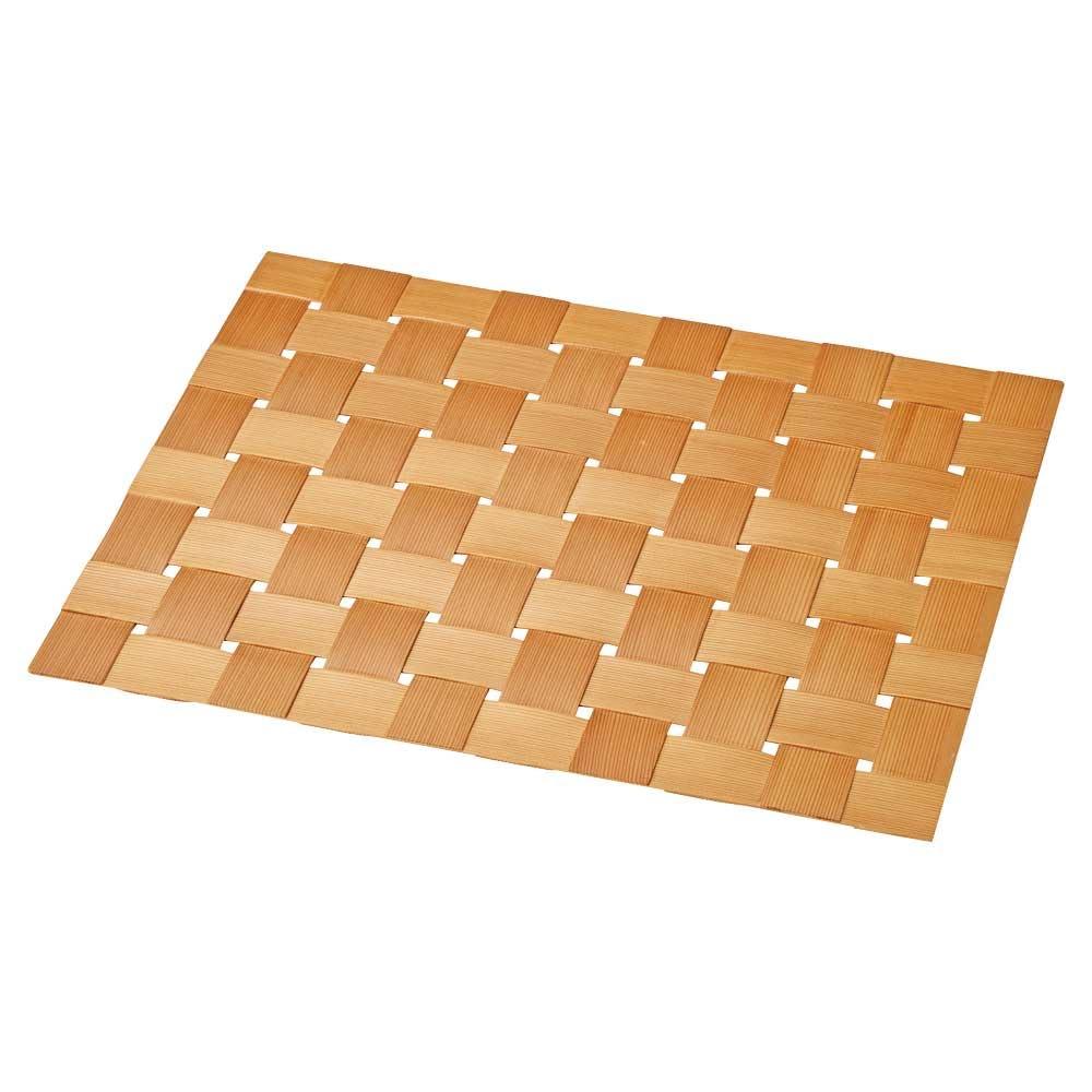 ヤマコー 大館曲げわっぱ 網代マット 40x32cm 20286