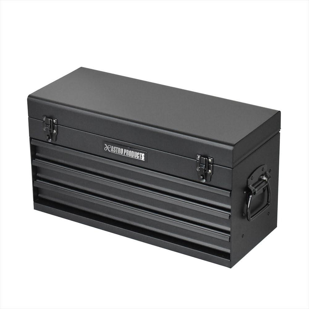 AP ツールボックス 3段 ブラック TB756 | 工具箱 道具箱 収納箱 ツール収納 整理 片付け ガレージ 工具入れ ツール入れ 収納ボックス 工具ボックス 道具入れ 現場作業 サーキット