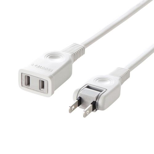 エスコ(ESCO) 125V/15Ax 10m 延長コード (スイングプラグ/白) EA815GA-109 1個