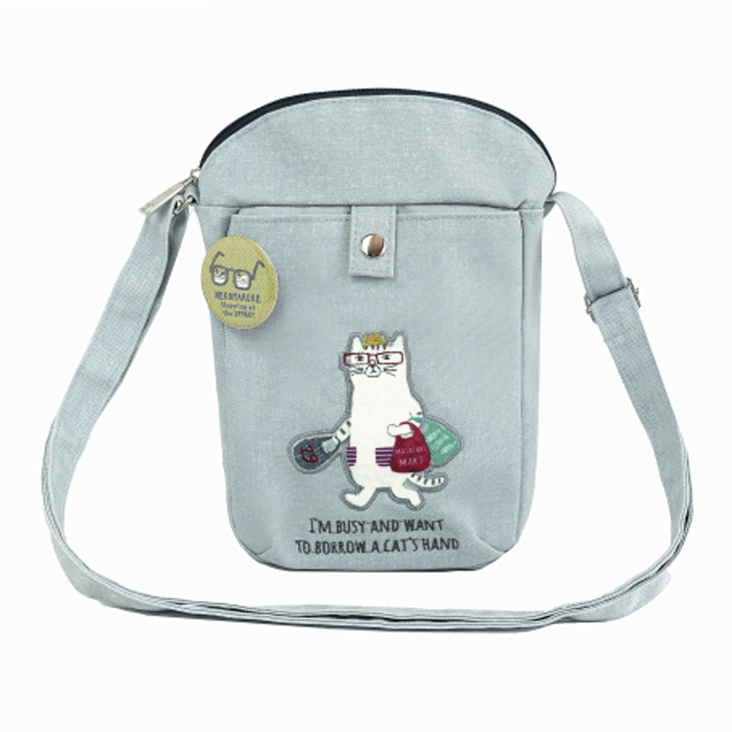 [クスグルジャパン] ポシェット ネコまるけポシェット レディース 258508 グレー