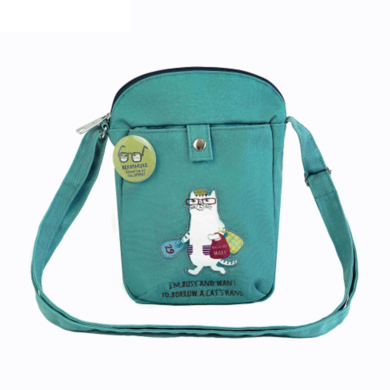 [クスグルジャパン] ポシェット ネコまるけポシェット レディース 258508 ブルーグリーン