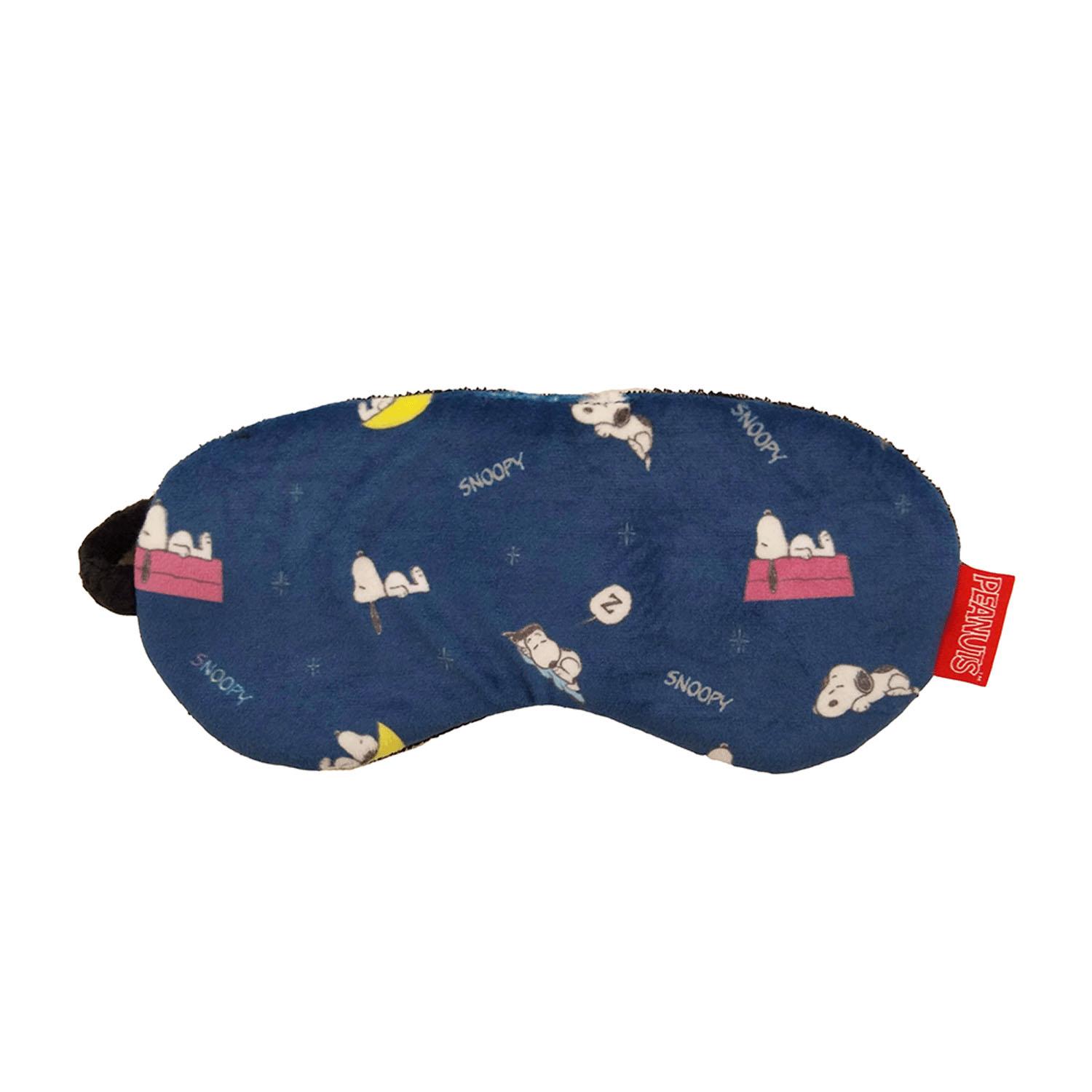 SNOOPY アイマスク タオル地 キャラクターかわいい 収納 吊り下げ マスコット飾りにもなる スヌーピー つれてって!